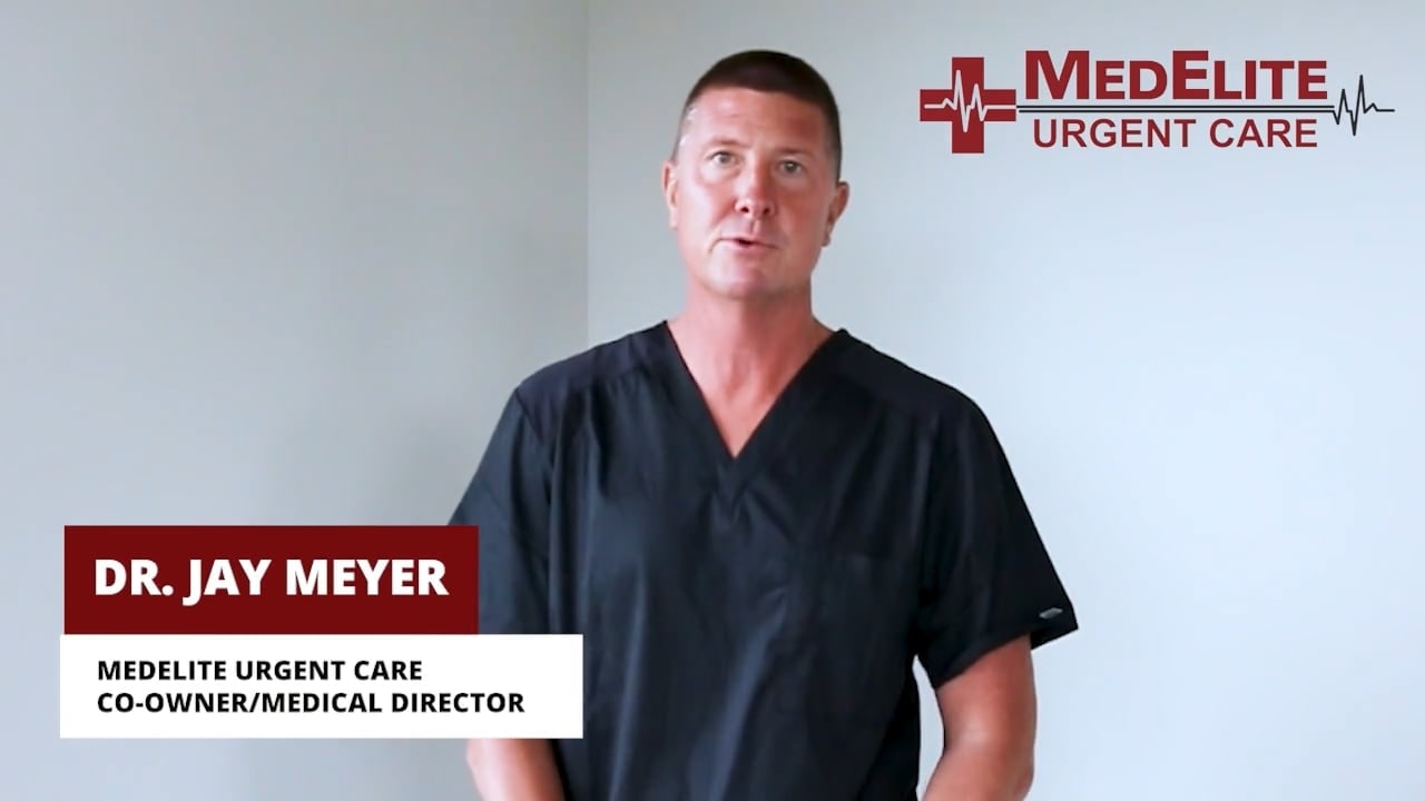 Dr. Jay Meyer speaking at MedElite Urgent Care